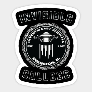 Unidentified Flying Object UAP novelty invisible college UFO Sticker